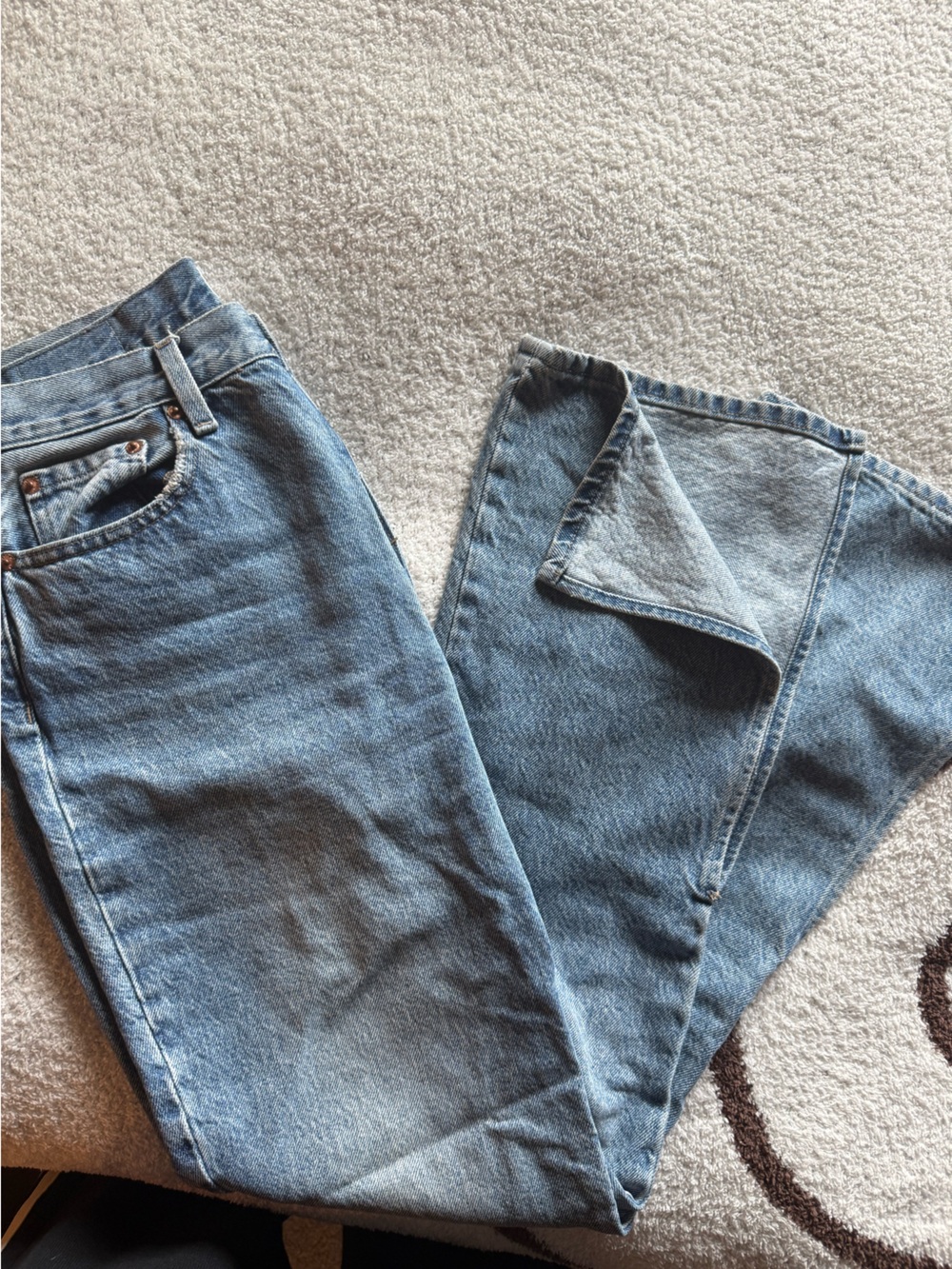 Pistola Light Wash Split Flare Leg Women’s Jeans Size 28